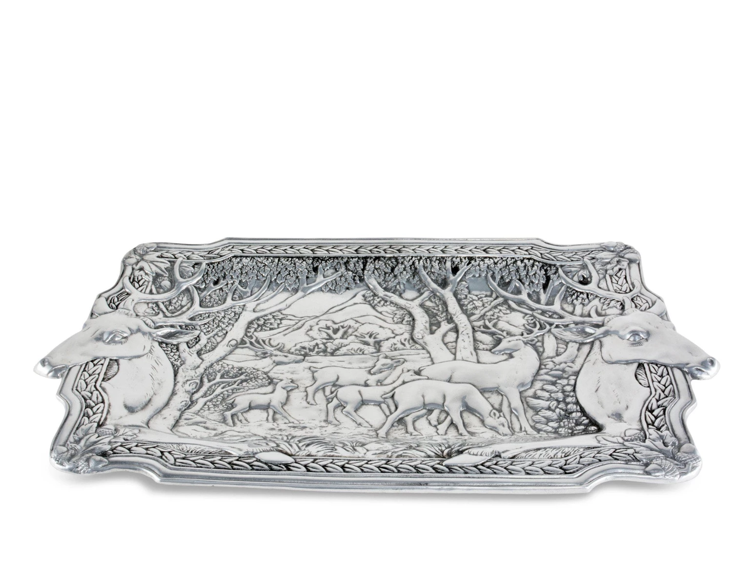 Arthur Court Elk Herd Oblong Tray Antler