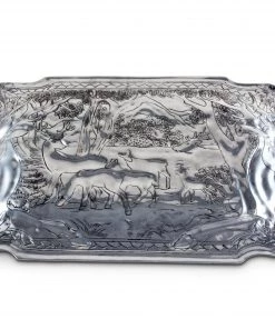 Arthur Court Elk Herd Oblong Tray Antler