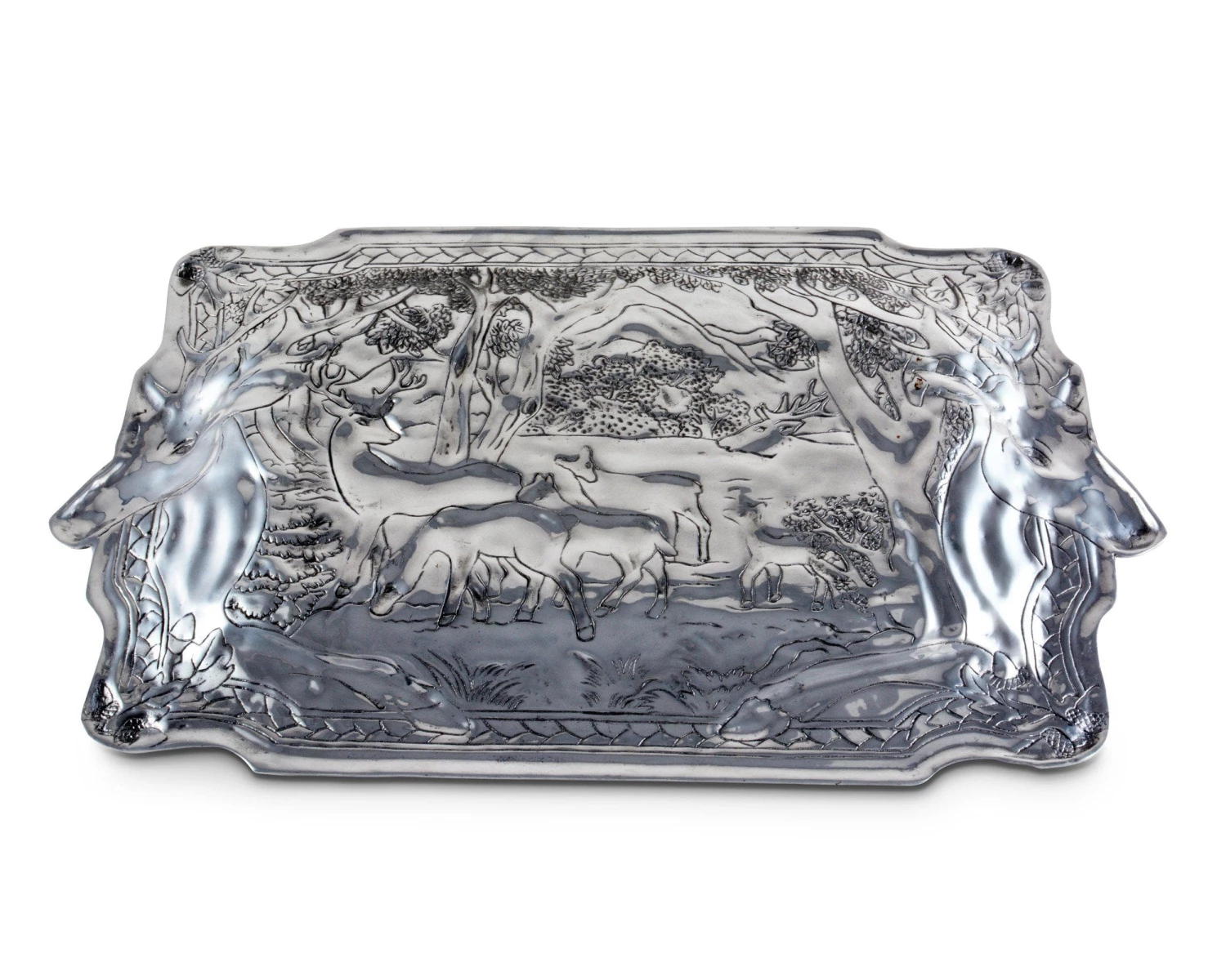 Arthur Court Elk Herd Oblong Tray Antler