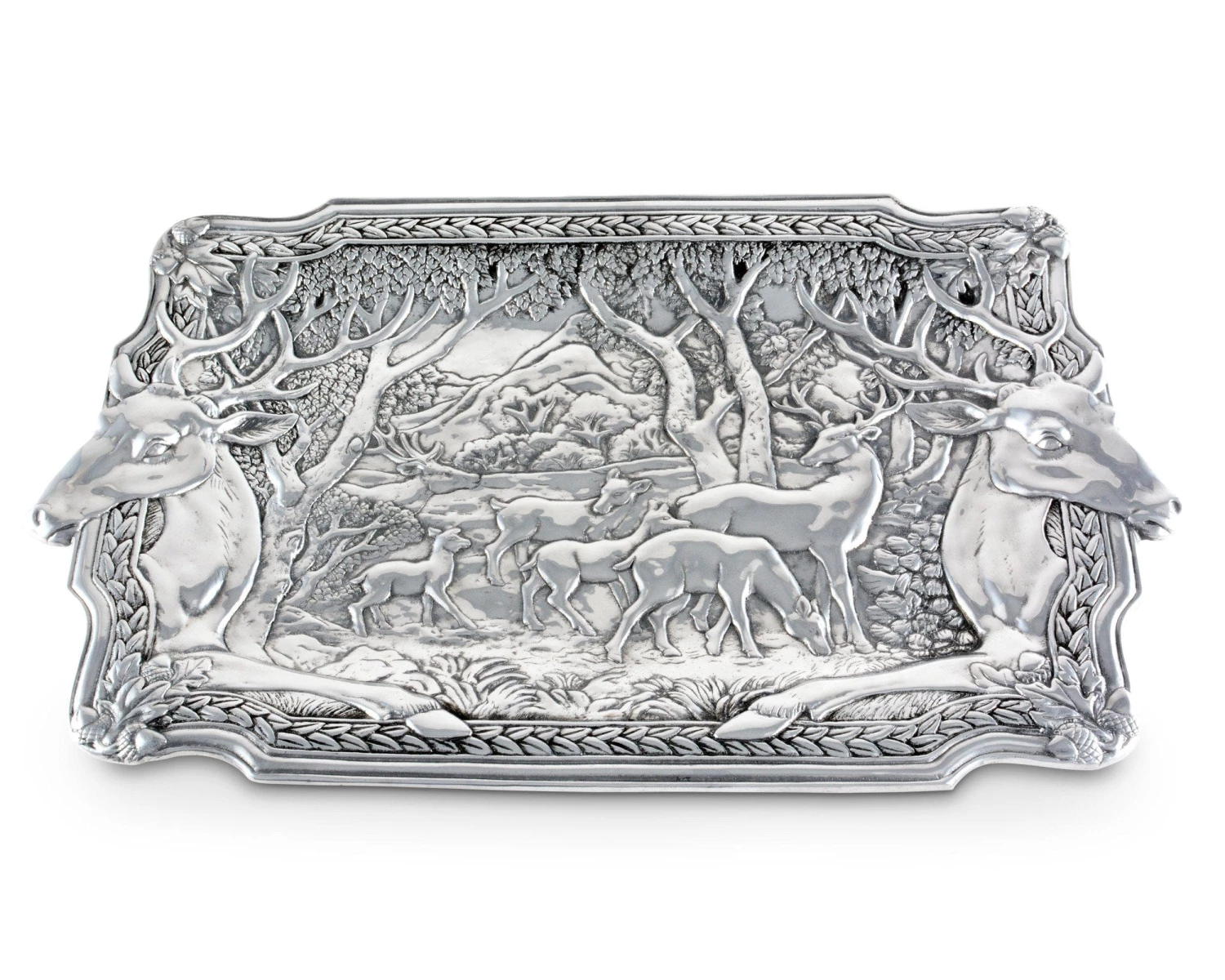 Arthur Court Elk Herd Oblong Tray Antler