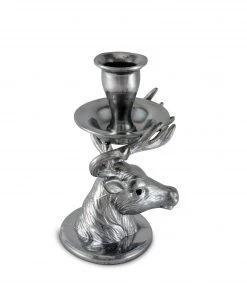 Arthur Court Elk Taper Candle Holders Antler