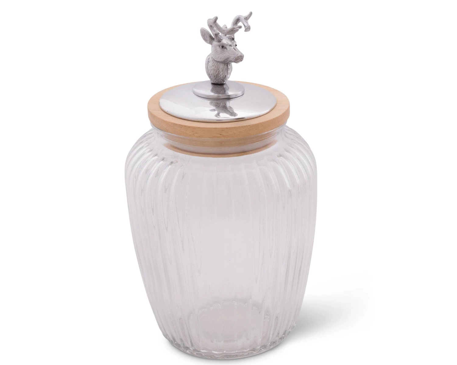 Arthur Court Deer / Elk Glass Canister