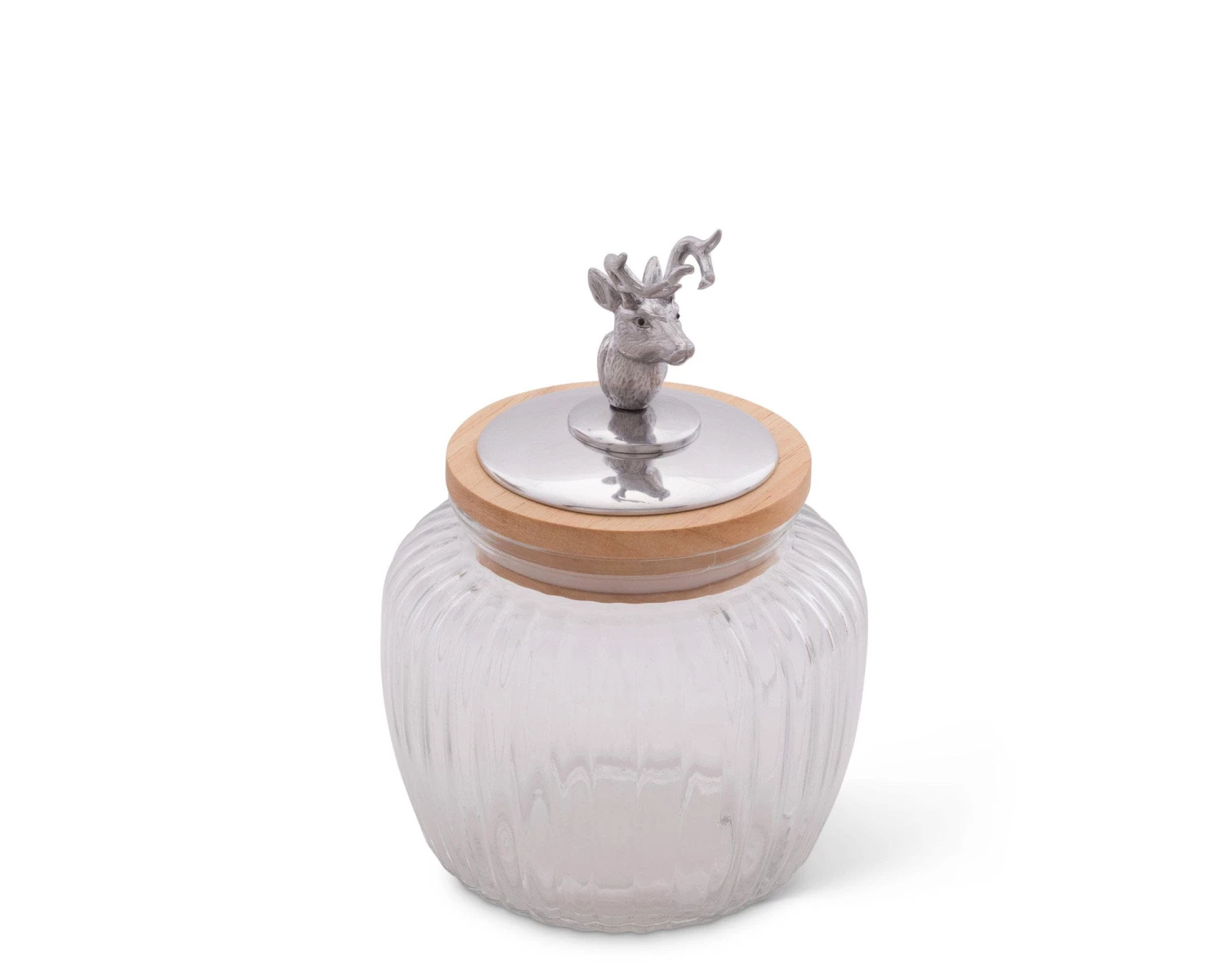 Arthur Court Deer / Elk Glass Canister