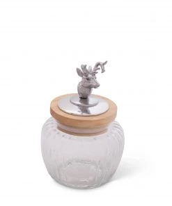 Arthur Court Deer / Elk Glass Canister