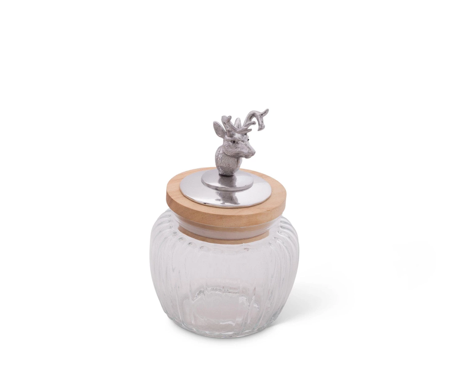 Arthur Court Deer / Elk Glass Canister