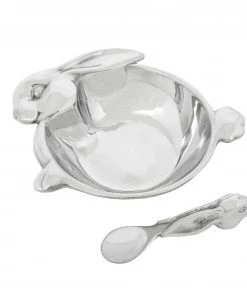 Arthur Court Baby Bunny Keepsake Bowl&Spoon