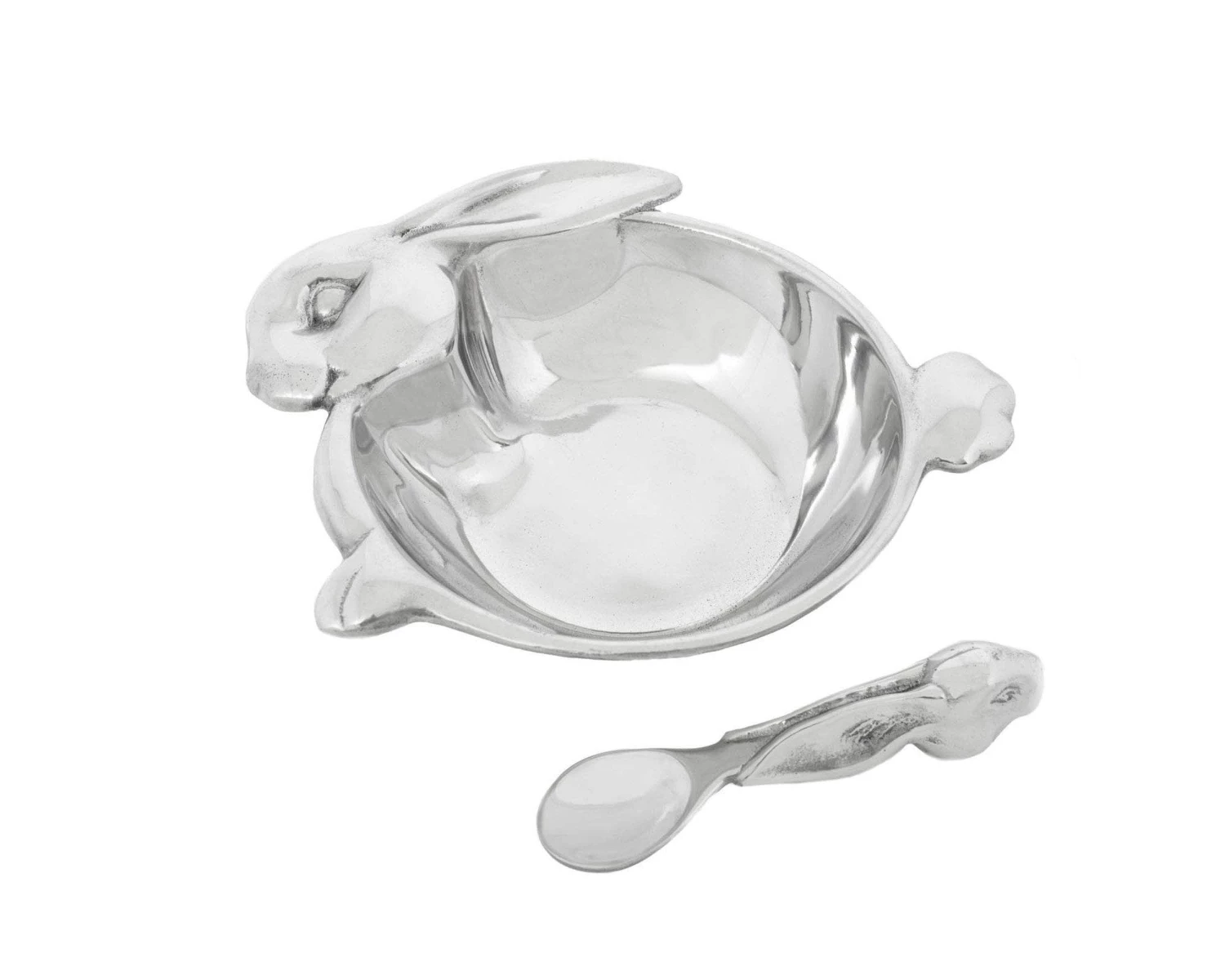 Arthur Court Baby Bunny Keepsake Bowl&Spoon