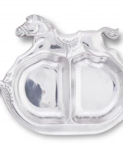 Arthur Court Rocking Horse Divided Plate