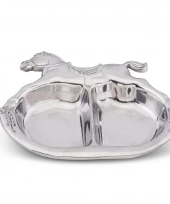Arthur Court Rocking Horse Divided Plate