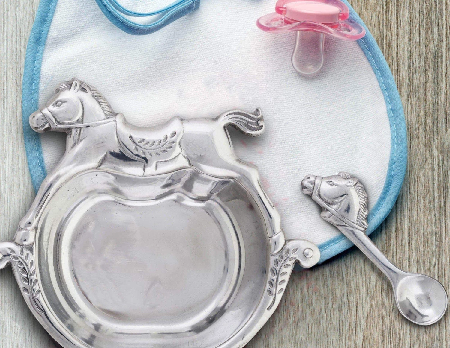 Arthur Court Rocking Horse Keepsake Set Baby