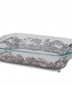 Arthur Court Casserole Servers Bunny 3-Qt Casserole W/Pyrex