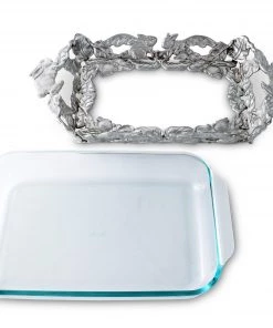 Arthur Court Casserole Servers Bunny 3-Qt Casserole W/Pyrex