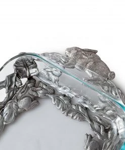 Arthur Court Casserole Servers Bunny 3-Qt Casserole W/Pyrex