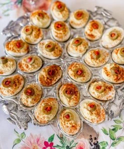 Arthur Court Deviled Egg Holders Bunny Deviled Egg Holder Large