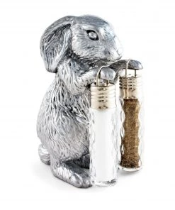 Arthur Court Salt & Pepper Sets Bunny Hanging Salt And Pepper Set
