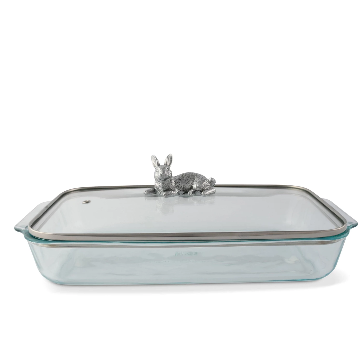 Arthur Court Casserole Servers Bunny Lid With Pyrex 3 Quart Baking Dish