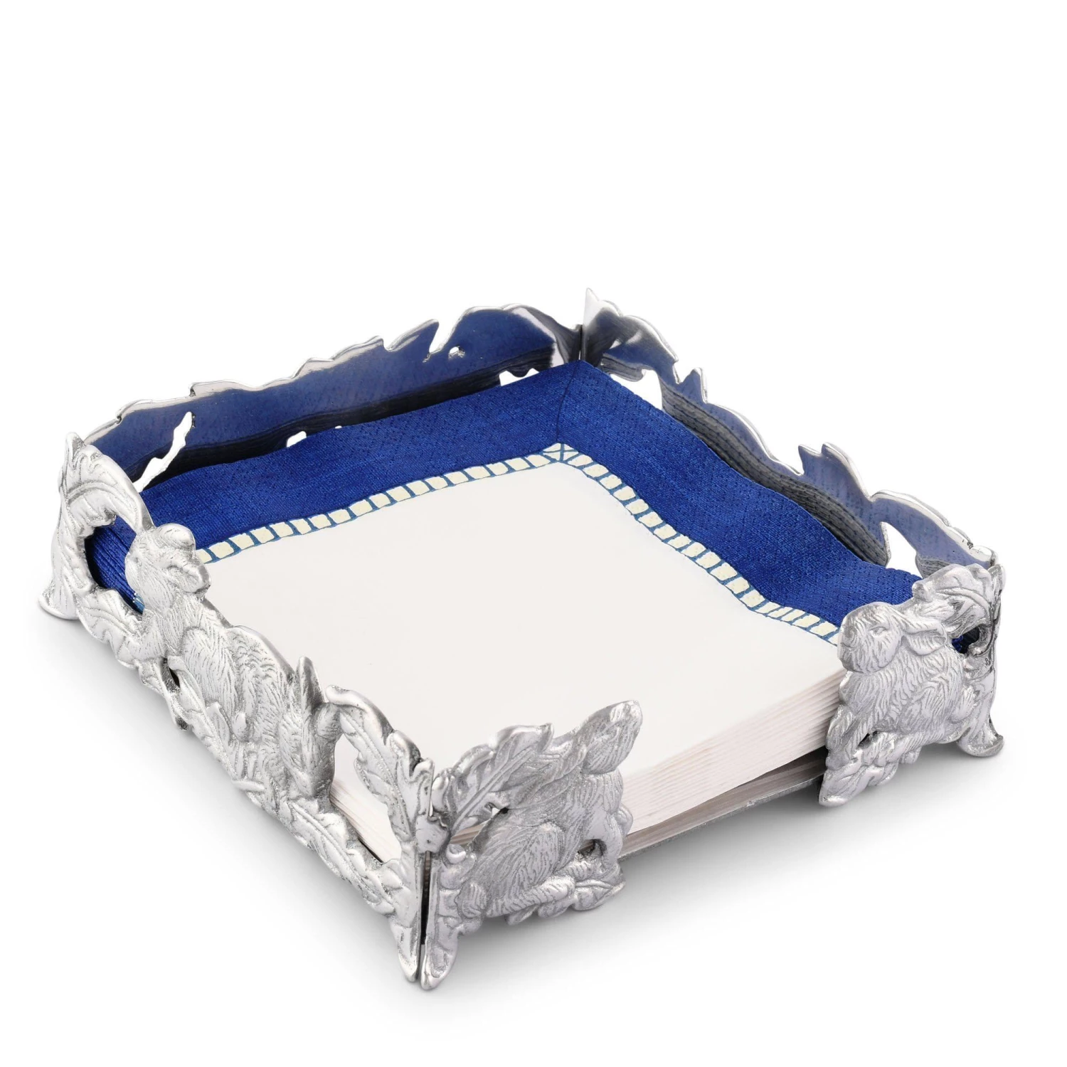 Arthur Court Napkin Holders Bunny Luncheon Napkin Box