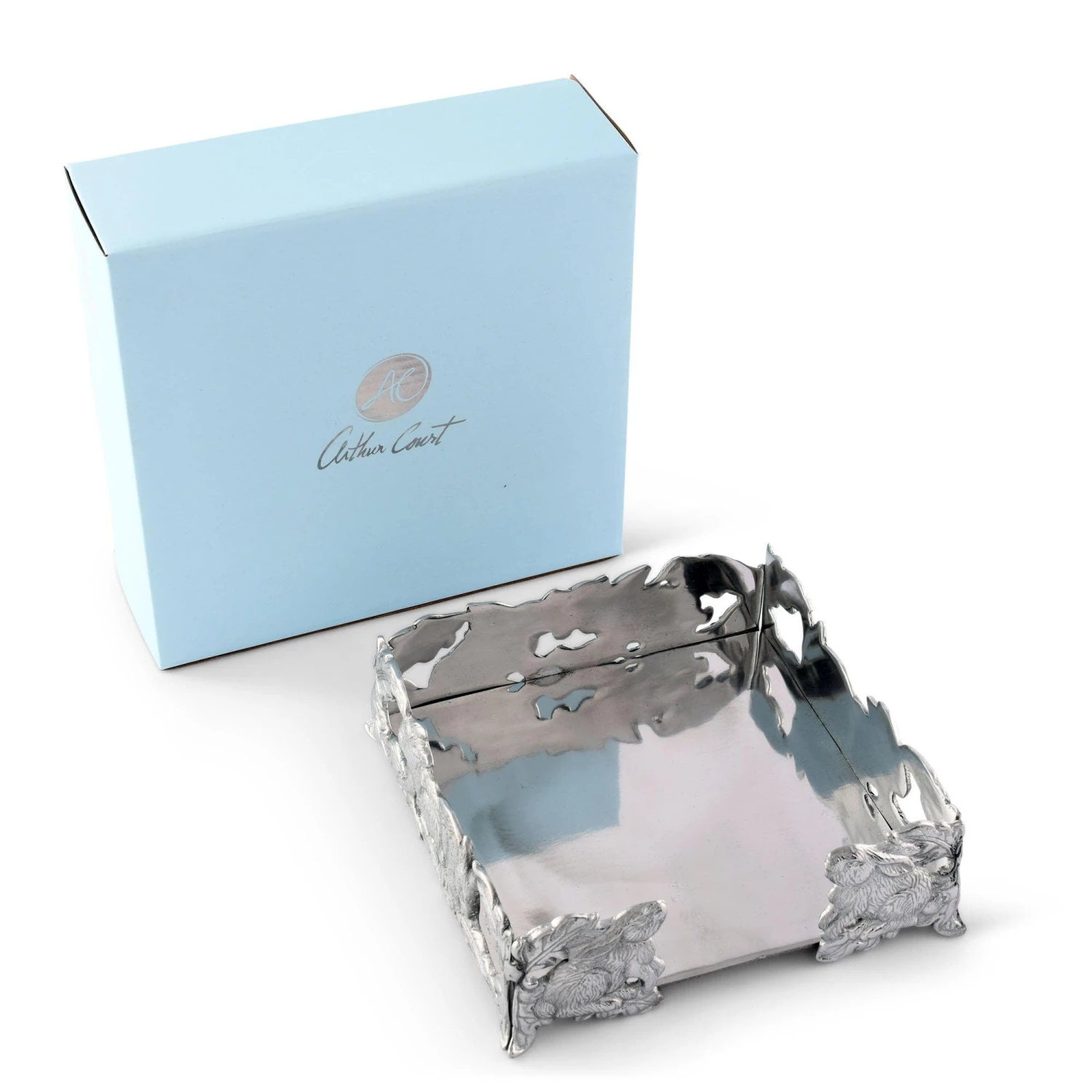 Arthur Court Napkin Holders Bunny Luncheon Napkin Box