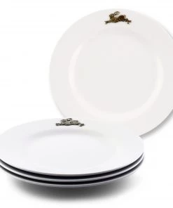 Arthur Court Bunny / Rabbit Melamine Lunch Plates - Set Of 4