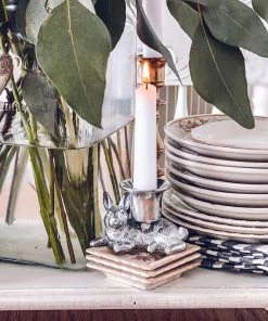 Arthur Court Candlesticks Rabbit Candle Holders