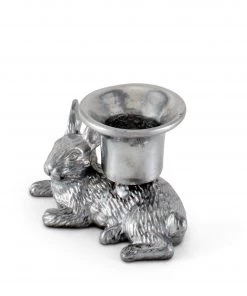 Arthur Court Candlesticks Rabbit Candle Holders