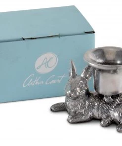 Arthur Court Candlesticks Rabbit Candle Holders