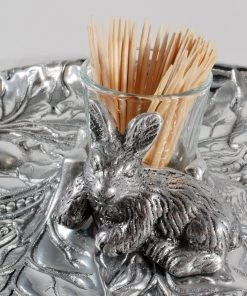 Arthur Court Rabbit Garden Tidbit Tray