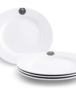 Arthur Court Bee Melamine Lunch Plates - Set Of 4