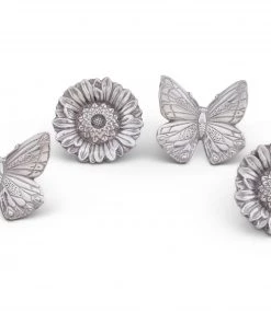 Arthur Court Butterfly And Flower Napkin Rings