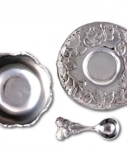 Arthur Court Condiment Servers Butterfly Condiment Set 3-piece