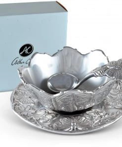 Arthur Court Condiment Servers Butterfly Condiment Set 3-piece