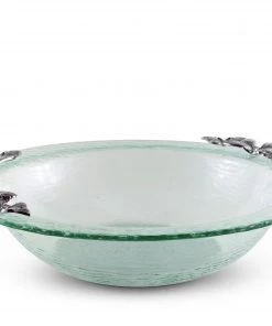 Arthur Court Butterfly Glass Salad Bowl Salad Bowls