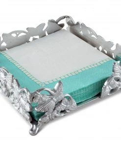 Arthur Court Napkin Holders Butterfly Luncheon Napkin Box