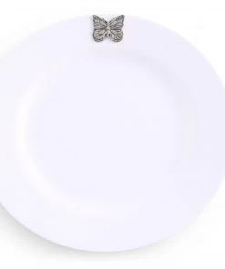 Arthur Court Butterfly Melamine Lunch Plates - Set Of 4