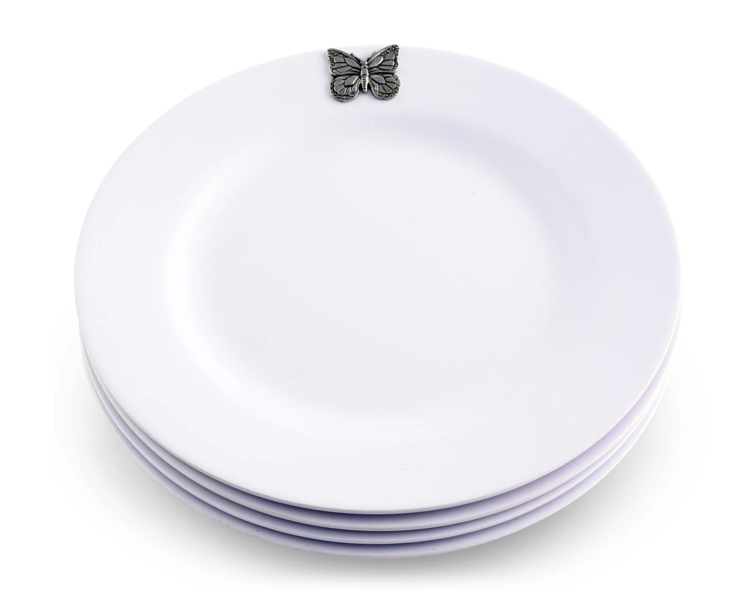 Arthur Court Butterfly Melamine Lunch Plates - Set Of 4