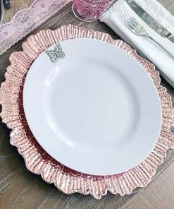 Arthur Court Butterfly Melamine Lunch Plates - Set Of 4