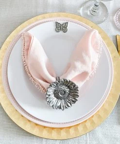 Arthur Court Butterfly Melamine Lunch Plates - Set Of 4