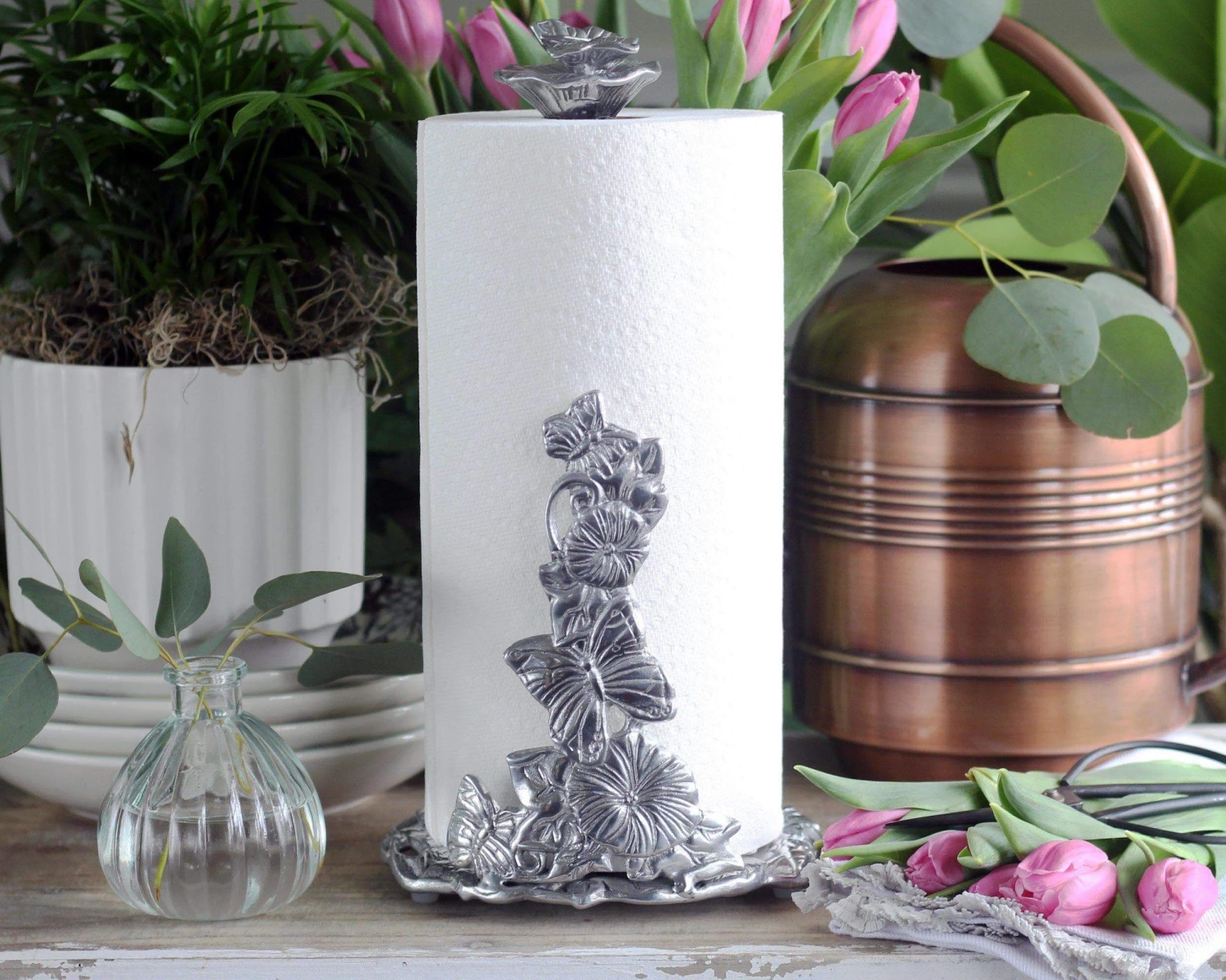 Arthur Court Paper Towel Holders Butterfly Paper Towel Holder