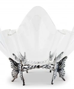 Arthur Court Acrylic Serving Bowls Butterfly Stand Acrylic Bowl 14