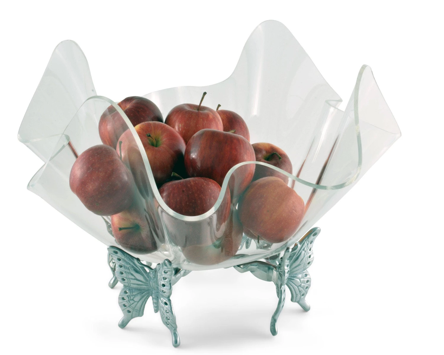 Arthur Court Acrylic Serving Bowls Butterfly Stand Acrylic Bowl 14