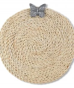 Arthur Court Butterfly Twisted Seagrass Placemats - Set Of 4 Plates