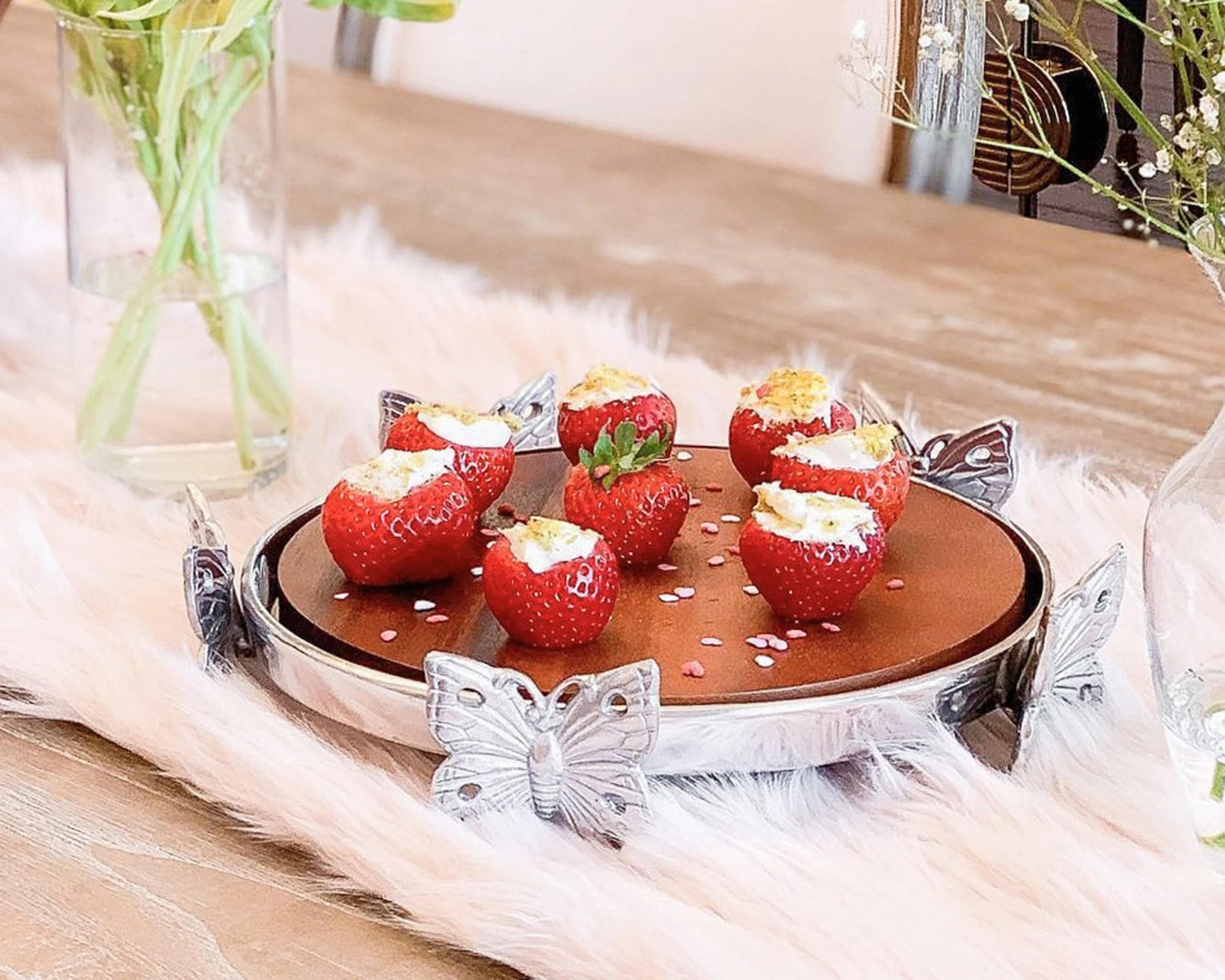 Arthur Court Butterfly Wood Cheese Board Cheese Boards & Cheese Sets