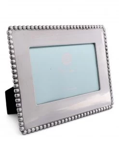 Arthur Court Engravable Beaded Photo Frame 4x6