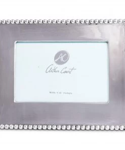 Arthur Court Engravable Beaded Photo Frame 4x6