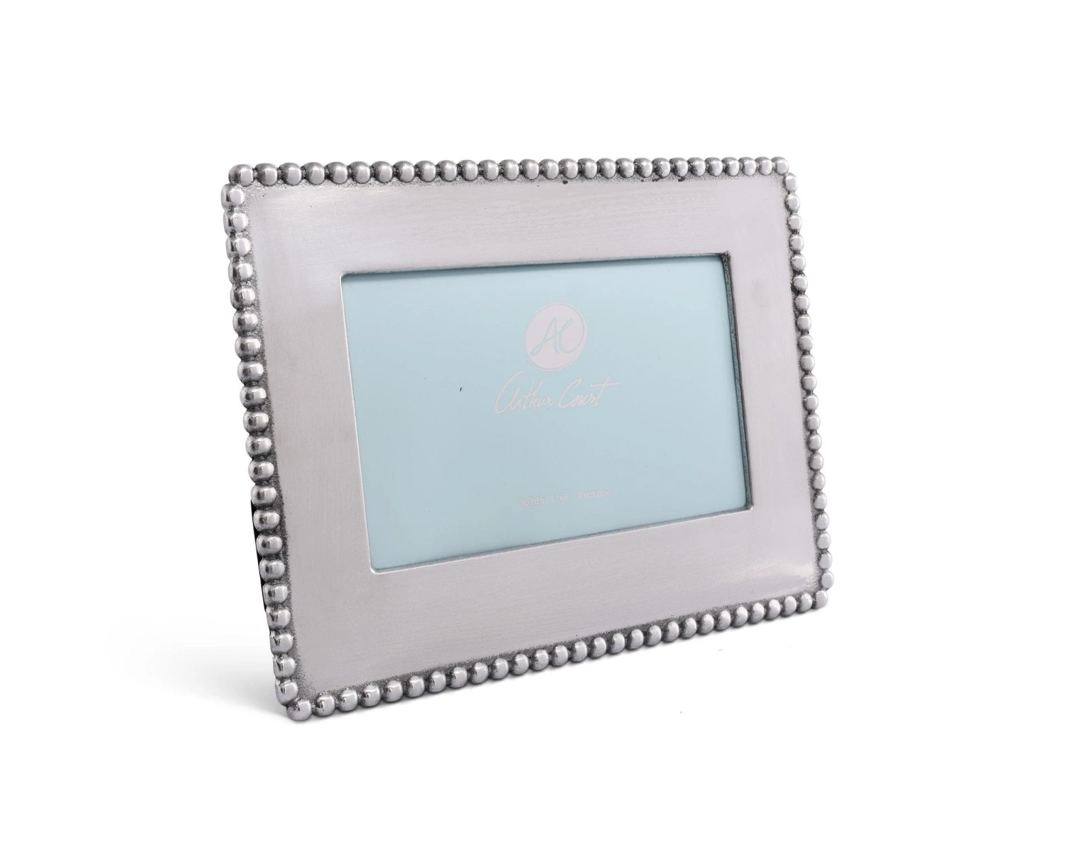 Arthur Court Engravable Beaded Photo Frame 4x6