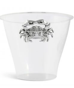Arthur Court Crab Handle Acrylic Ice Bucket Ice Buckets & Wine Buckets
