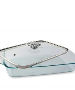 Arthur Court Crab Lid With Pyrex 3 Quart Baking Dish