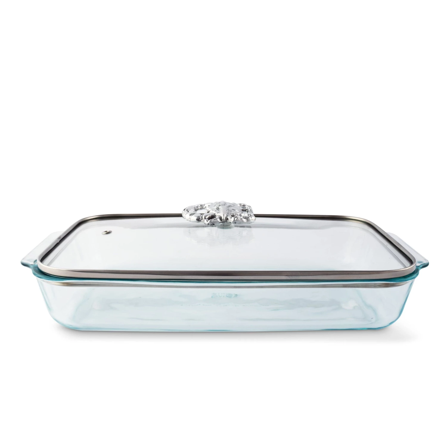 Arthur Court Crab Lid With Pyrex 3 Quart Baking Dish