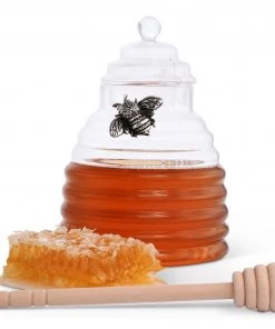 Arthur Court Silver Bee Honey Jar / Pot With Dipper