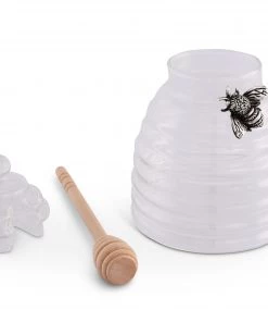 Arthur Court Silver Bee Honey Jar / Pot With Dipper